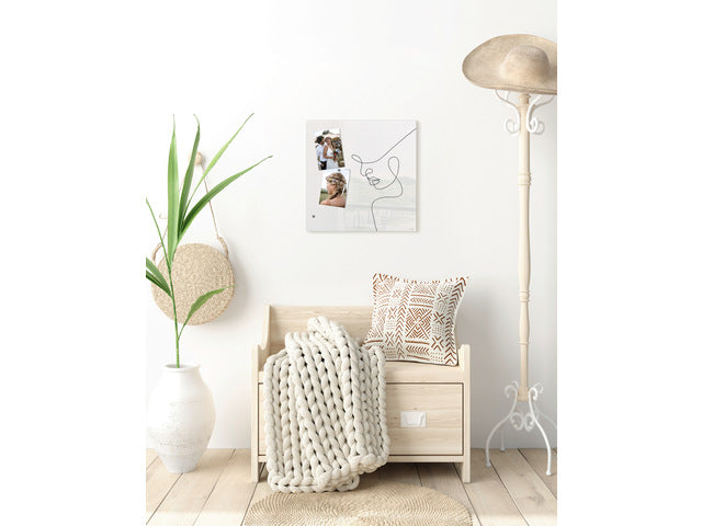 Glas-magneetbord Sigel Artverum Line Art. 480x480x15 mm