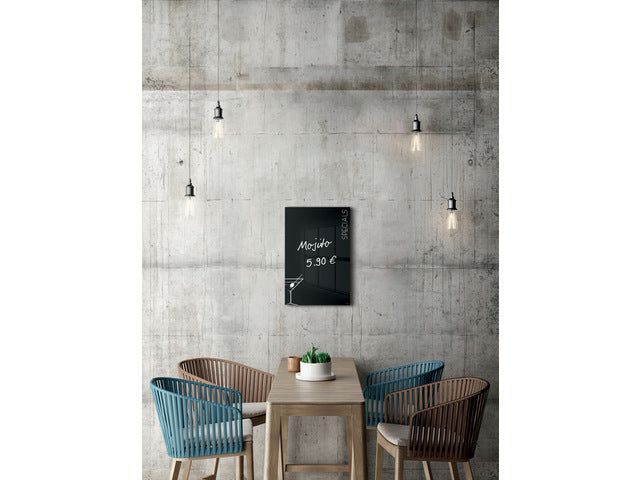 Glas-magneetbord Sigel Artverum Cocktail. 400x600x15mm