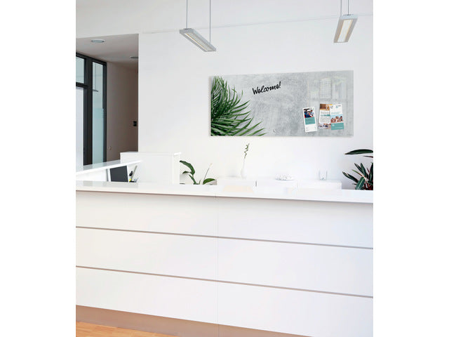 Glas-magneetbord Sigel Artverum Botanic. 1300x550x18mm