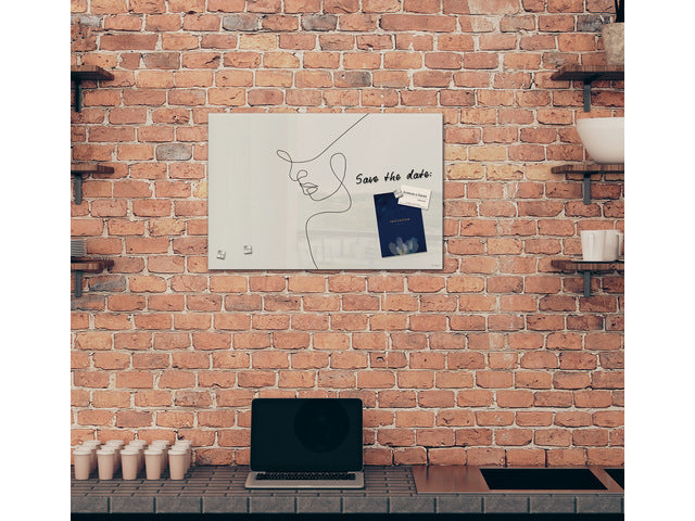 Glas-Magnetboard Sigel Artverum Line Art. 600x400x15mm