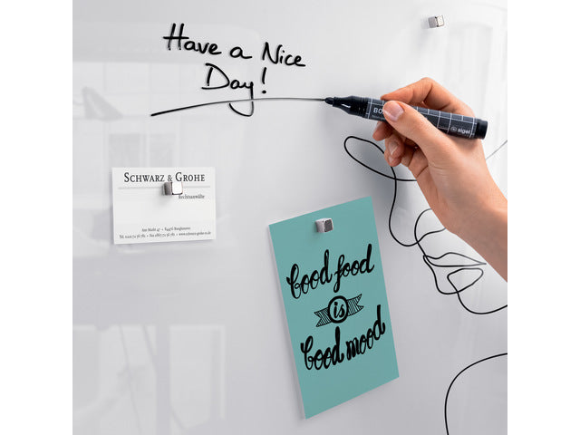 Glas-Magnetboard Sigel Artverum Line Art. 600x400x15mm