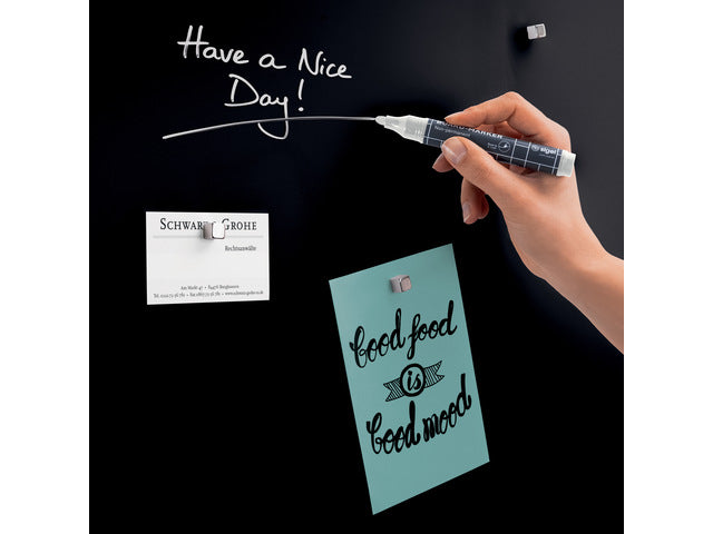 Glas-magneetbord Sigel Artverum Drinkmat. 400x600x15mm