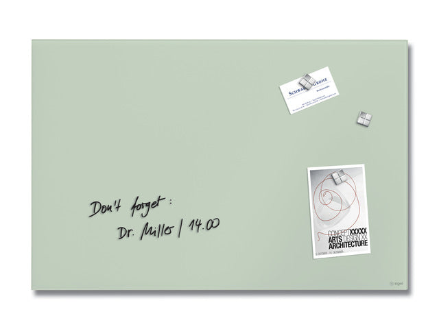 Glas-magneetbord Sigel Artverum mat munt. 600x400x15mm