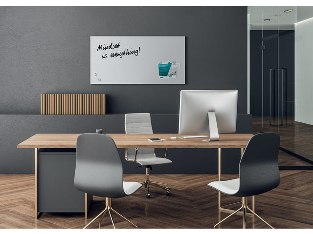 Glas-magneetbord Sigel Artverum mat superwit. 910x460x15mm