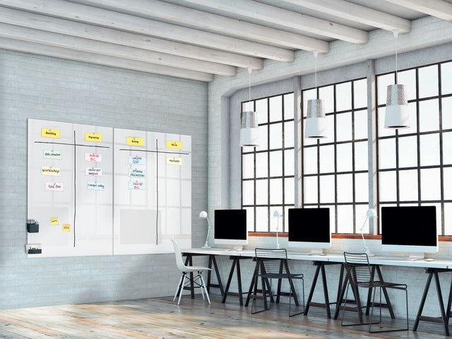 Stiftenkoker M, antraciet, inclusief magnetische clip voor bevestiging aan het glas-magneetbord, kunststof, 120x94x51 mm, 1 st