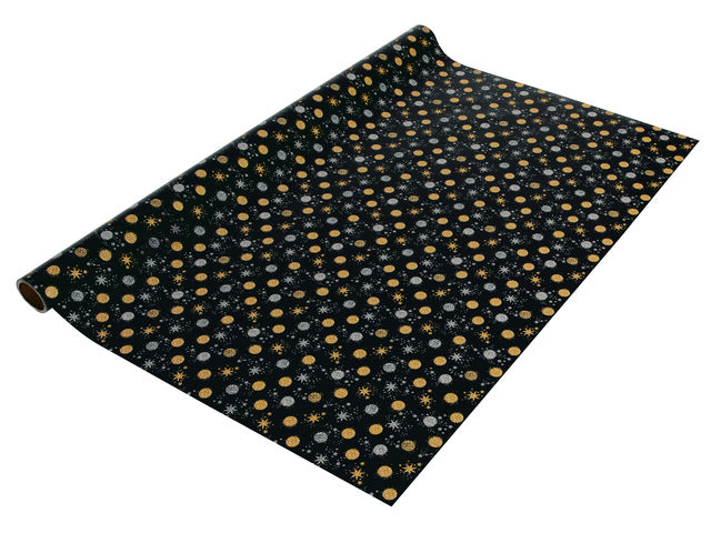 Weihnachtspapier Sigel, Stardust, silberfarben und goldfarben, frohes Papier, 80g,