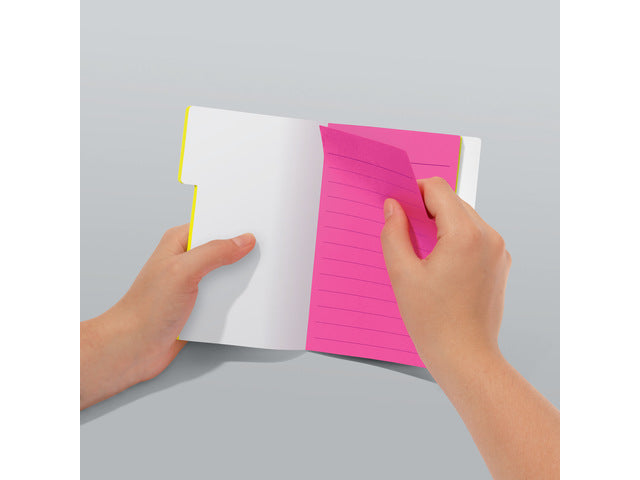 Tabmarker notities Sigel 98x148mm 3 kleuren 42 vellen