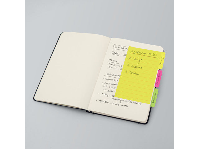 Tabmarker notities Sigel 98x148mm 3 kleuren 42 vellen