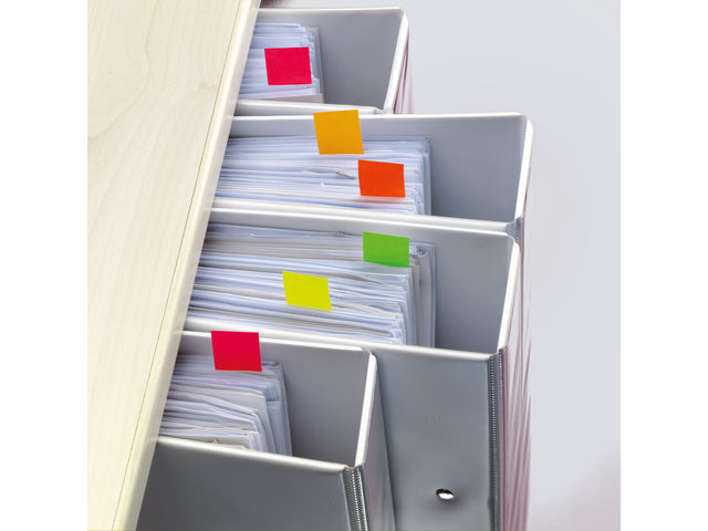 Indexeringsstrookjes Sigel maat strookjes 20x50mm neon 5 kleuren assorti