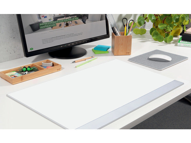 Designonderlegger Sigel blanco met kunststof rand A2 30 vel