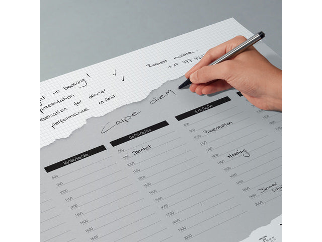 Ontwerponderlegger Sigel Weekplan 24/25/26. 59,5x41cm 52 vel 80 grams FSC papier