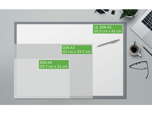 Bureauonderlegger Sigel Harmonie 59,5x41cm, 80 grams papier, 30 vel, Kalender 2023/24/25.