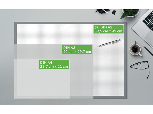 Bureauonderlegger SigelBeach, 59,5x41cm, 80 grams papier, 30 vel, 3-jaars kalender..23/24/25