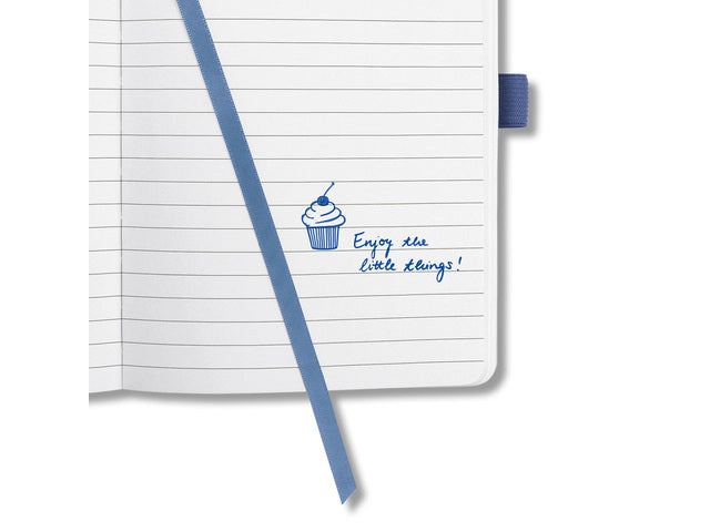 Notitieboek Sigel Jolie Flair A5 hardcover gelinieerd indigo blauw