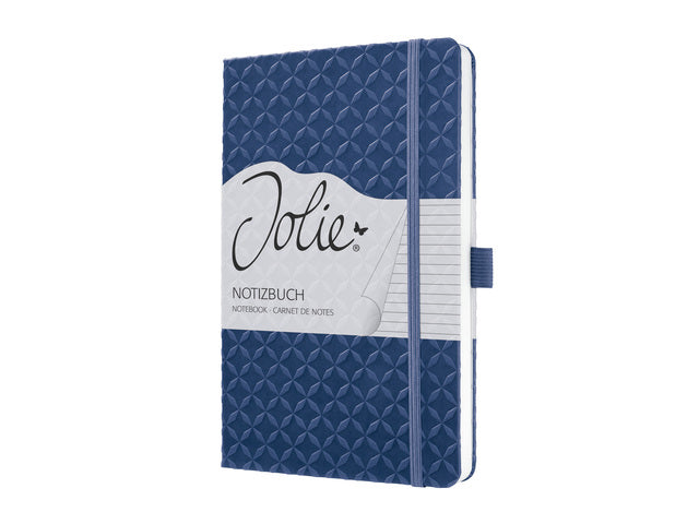 Notitieboek Sigel Jolie Flair A5 hardcover gelinieerd indigo blauw