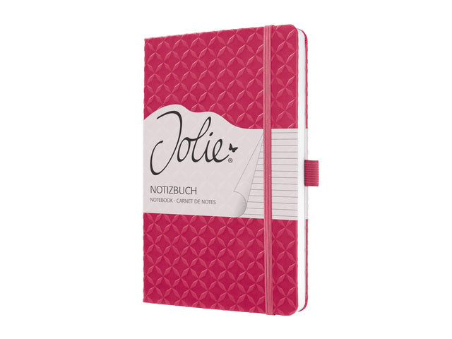 Notitieboek Sigel Jolie Flair A5 hardcover gelinieerd fuchsia roze