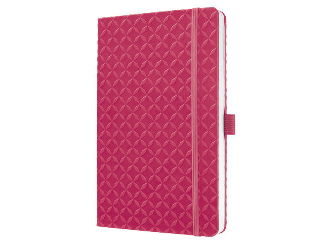 Benachrichtigungsbuch Sigel Jolie Flair A5 Hardcover mit gestricheltem Fuchsia-Rosé