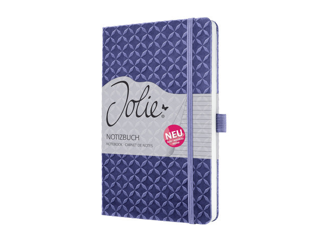 Notitieboek Jolie Flair A5 DONKER PAARS gelinieerd 174pag 80gr HC