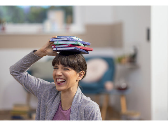 Notitieboek Jolie Flair A5 DONKER PAARS gelinieerd 174pag 80gr HC