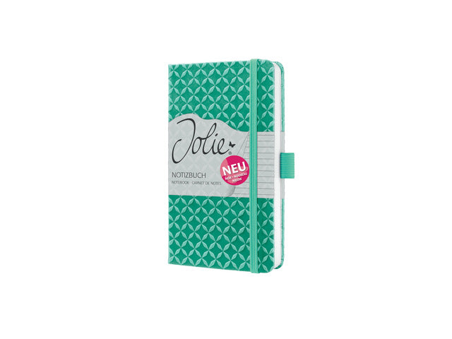 Notitieboek Jolie Flair A6 MINT GREEN gelinieerd 174pag 80gr HC