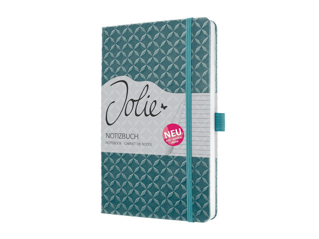 Notitieboek Jolie Flair A5 oceaanblauw gelinieerd hardcover