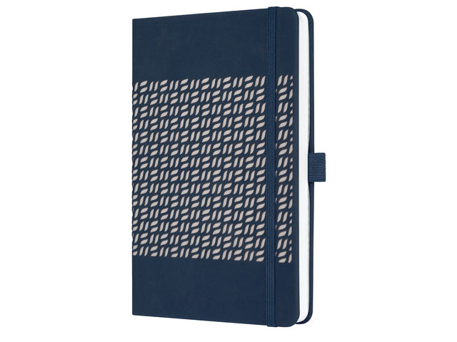 Benachrichtigungsbuch Sigel Jolie Impress A5 Hardcover geliniet 'Midnight Blue'