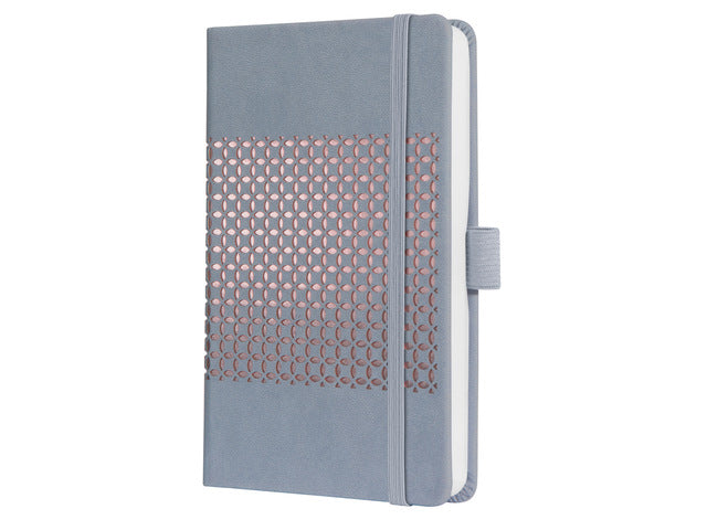 Benachrichtigungsbuch Sigel Jolie Impress A6 Hardcover mit Linien „Glacier Grey“