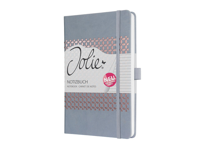 Notitieboek Sigel Jolie Impress A5 hardcover gelinieerd 'Glacier Grey'