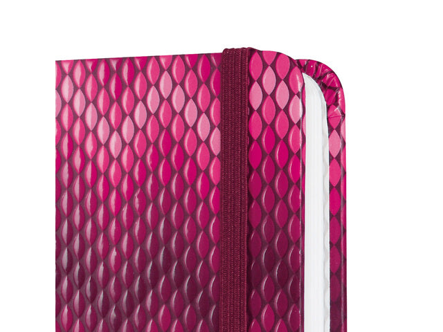 Benachrichtigungsbuch Sigel Jolie Beauty A6 Hardcover mit rosafarbenen Linien