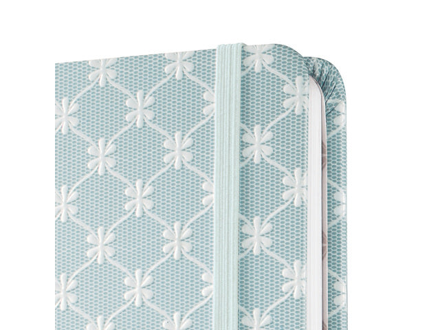 Benachrichtigungsbuch Sigel Jolie Beauty A5 Hardcover gelinieerd hellblau