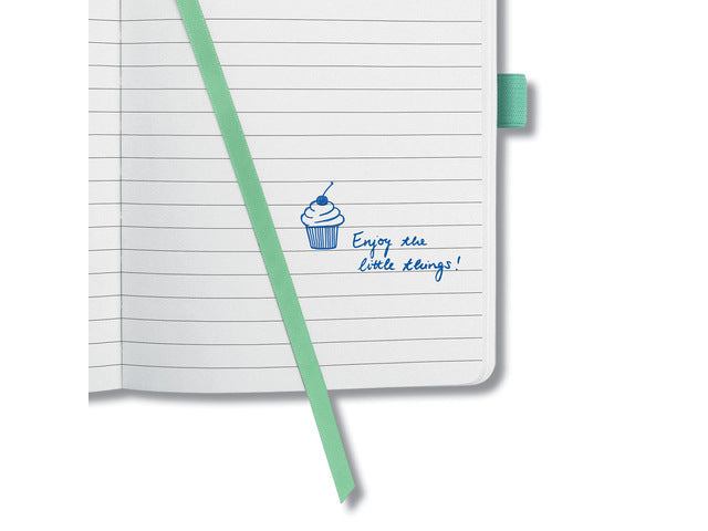 Notitieboek Sigel Jolie Beauty A5 hardcover gelinieerd 'Whitened leaves'