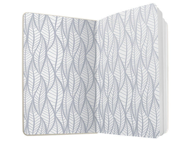Notitieboek Sigel Jolie Beauty A5 hardcover gelinieerd 'Whitened leaves'