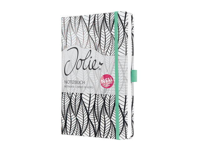 Notitieboek Sigel Jolie Beauty A5 hardcover gelinieerd 'Whitened leaves'