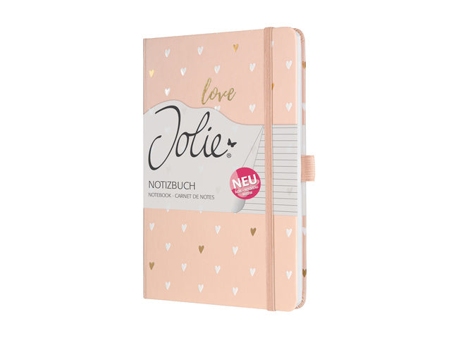 Benachrichtigungsbuch Jolie Beauty, A5, gebundenes Hardcover, rosa Liebe, 174 Blz, 80 g