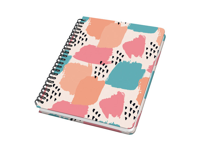 Notitieboek Jolie Inspire A5 spiraal Brush Marks. Punt-uitgelijnd. 120pagina's, 100grams papier. Hardcover