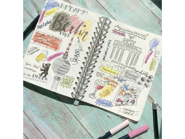 Notitieboek Jolie A5 spir. JUNGLE DREAMS punt-gelijnd 120pag 100gr HC