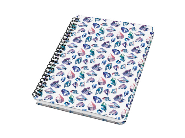 Notitieboek Jolie A5 spir. FAIRY GEMS punt-uitgelijnd 120pag 100gr HC