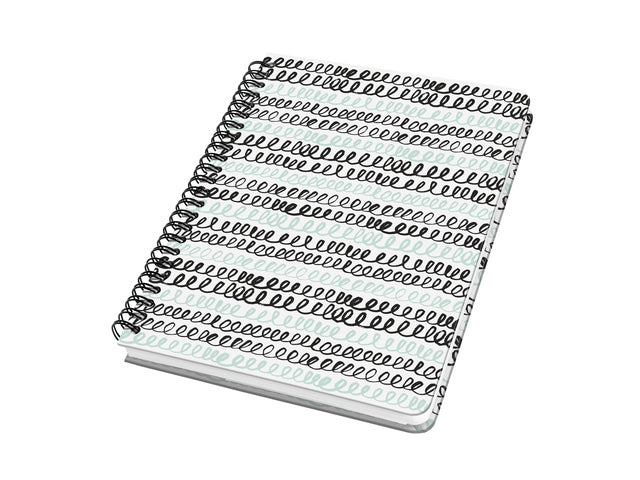 Notitieboek Jolie A5 spir. CURLY MINT punt-uitgelijnd 120pag 100gr HC