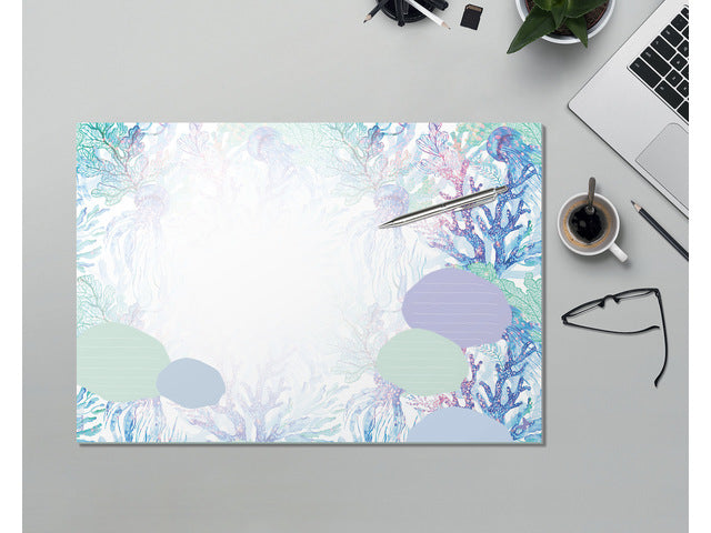 Weekplanner Beauty A4 liggend met GRATIS bureauonderlegger Underwater Miracles (JS104)