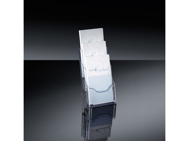 Maphouder Sigel tafelmodel 3xDIN lang transparant