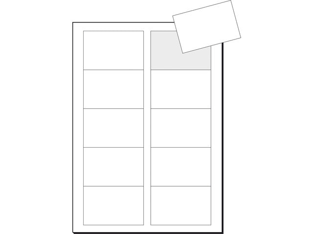Visitekaartjes Sigel 3C 225g wit 100 stuks
