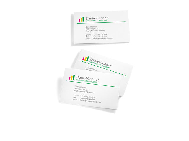 Visitekaartjes Sigel 3C 225g wit 100 stuks