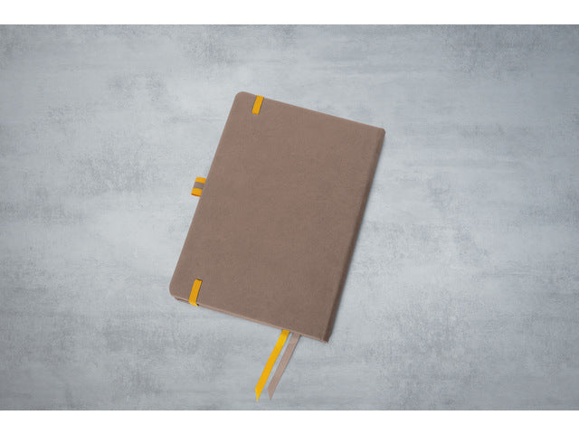Benachrichtigungsbuch Linescape A5 braun gelinieert Hardcover