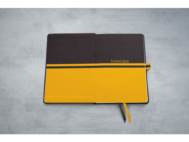 Notitieboek Linescape A5 donkergrijs gelinieerd hardcover