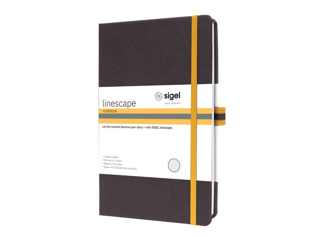 Benachrichtigungsbuch Linescape A5, gebundenes Hardcover