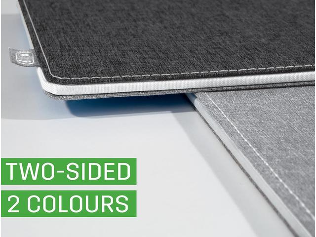 Muismat EYE STYLE l.grijs-schwarz 250x200x7mm