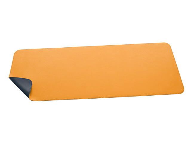 Onderlegger oprolbaar Sigel geel-grijs, 800x300x2mm imitatieleer, dubbelzijdig