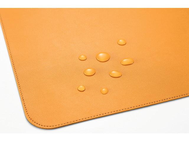 Onderlegger oprolbaar Sigel geel-grijs, 800x300x2mm imitatieleer, dubbelzijdig