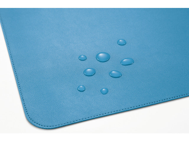 Onderlegger oprolbaar Sigel blauw-groen, 800x300x2mm imitatieleer, dubbelzijdig