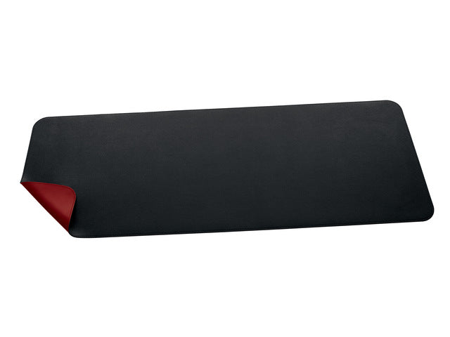 Onderlegger oprolbaar Sigel zwart-rood, 800x300x2mm imitatieleer, dubbelzijdig